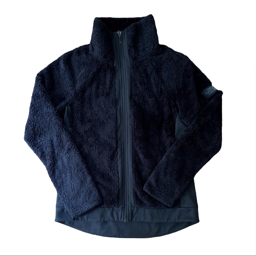 Women’s The North Face Black Fuzzy Jacket, sz Medium